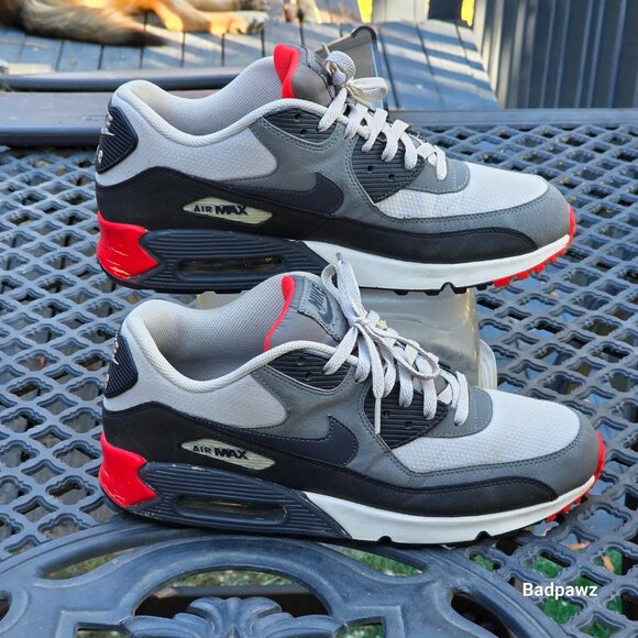 Men’s 11.5 🔥 Nike Air Max 90 Essential 'White Light Iron Ore' Running Shoes - Picture 2 of 7